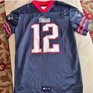 Tom Brady New England Patriots Jersey NFL Team Apparel Youth Boys Size XL 14/16